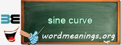 WordMeaning blackboard for sine curve